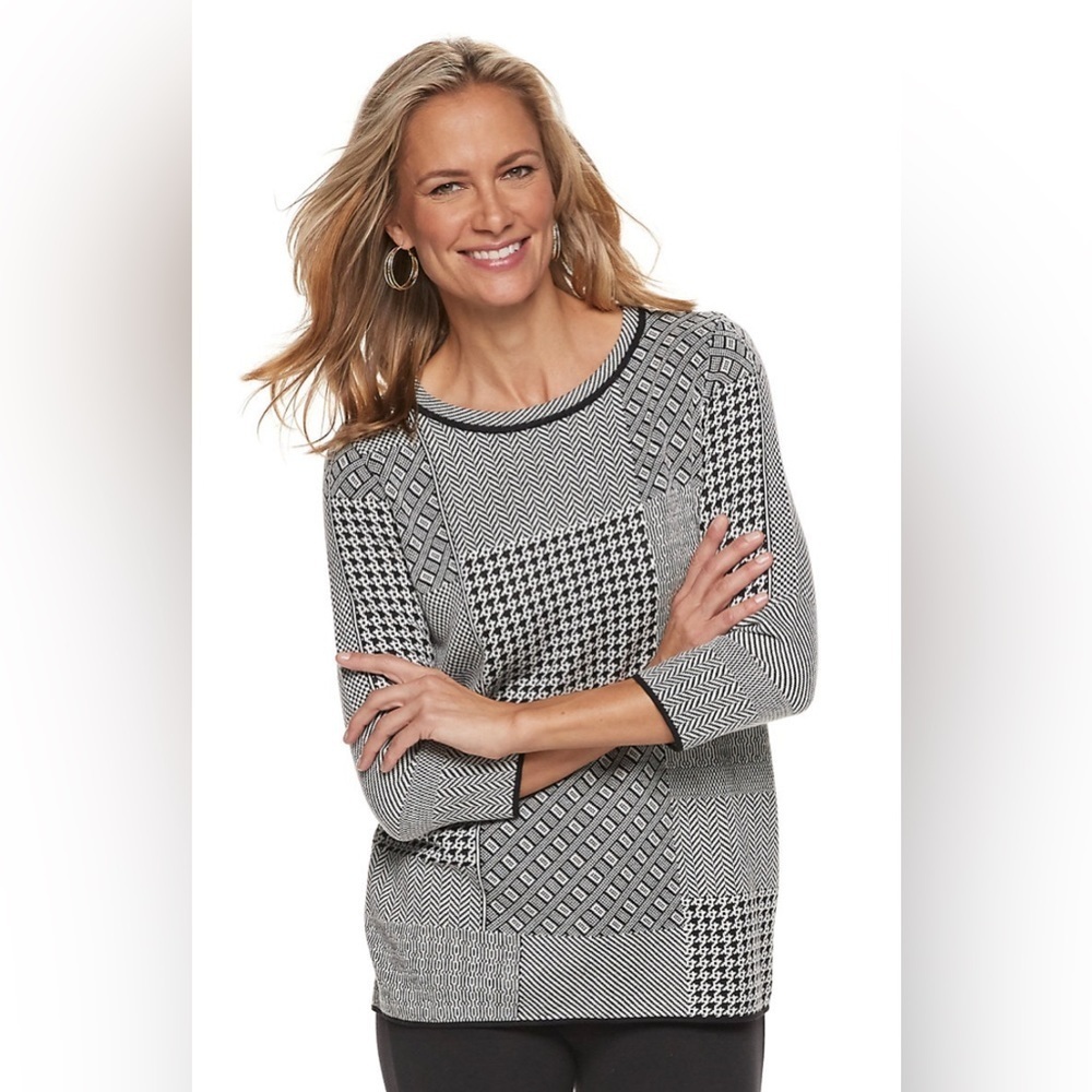 Dana Buchman - Patchwork Sweater‎